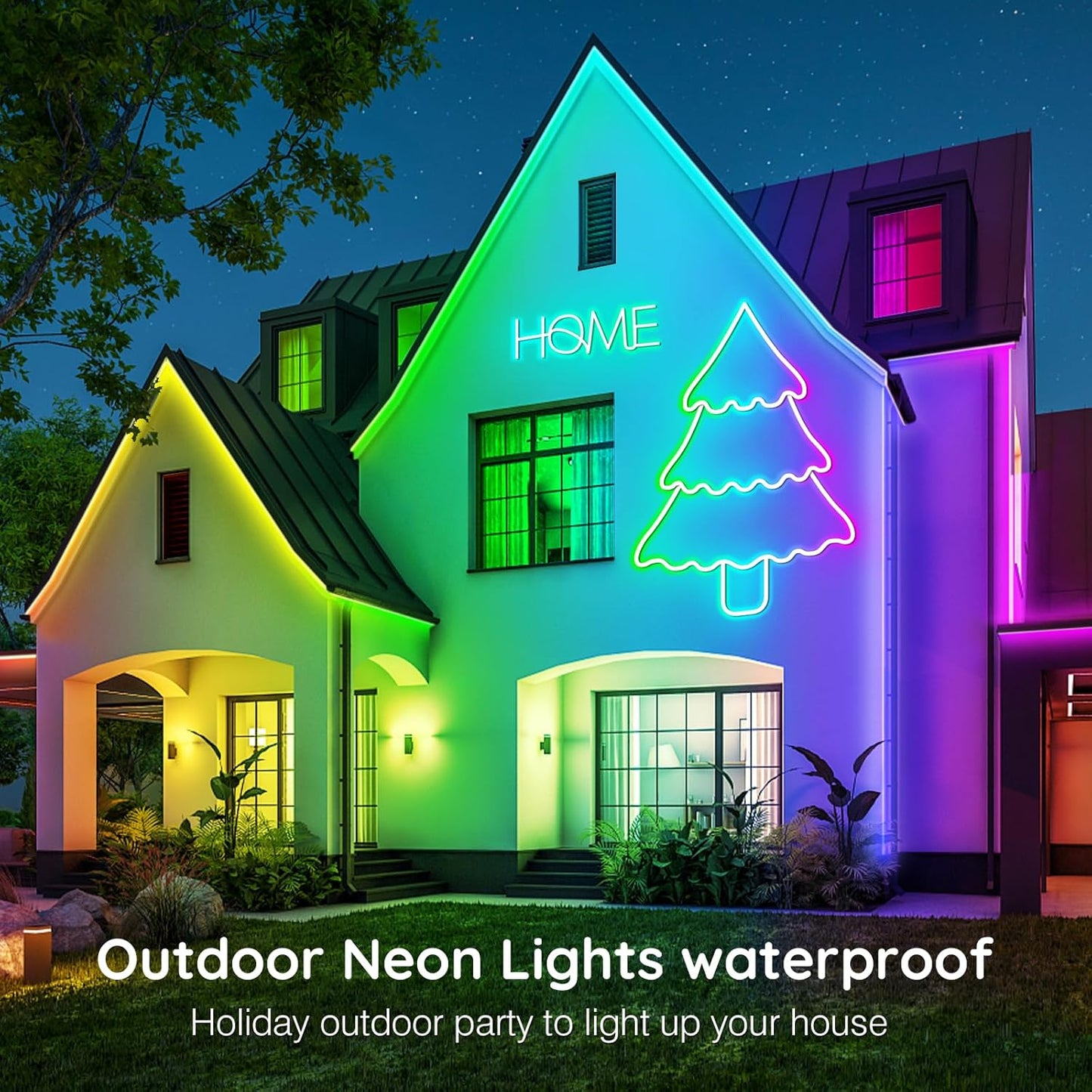 LETIANPAI 32.8Ft Neon Rope Lights,Flexible Led Rope Lights Control wit