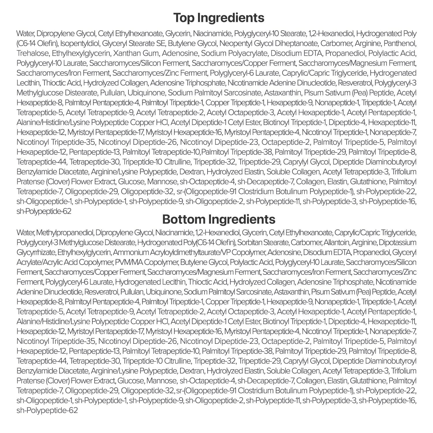 numbuzin No.9+ NAD+ BIO Lifting Full Face Mask, Peptide & Collagen Two