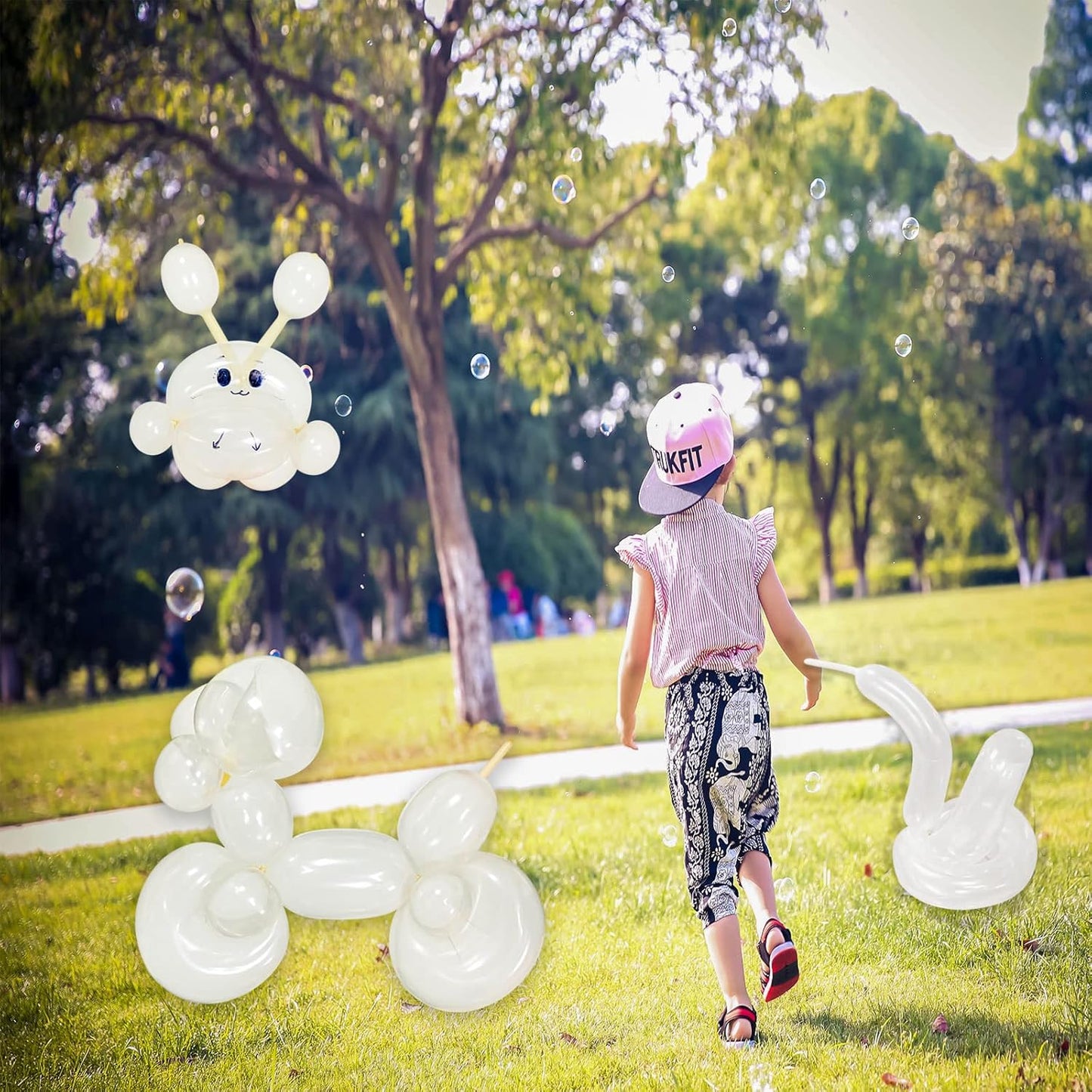 260 Balloons Clear, Thickening Long Balloons for Tying Arch, Twisting Latex Animals Magic Modeling Skinny Birthday Balloon for Kid‘s Party Wedding Decoartion Supply 100pcs