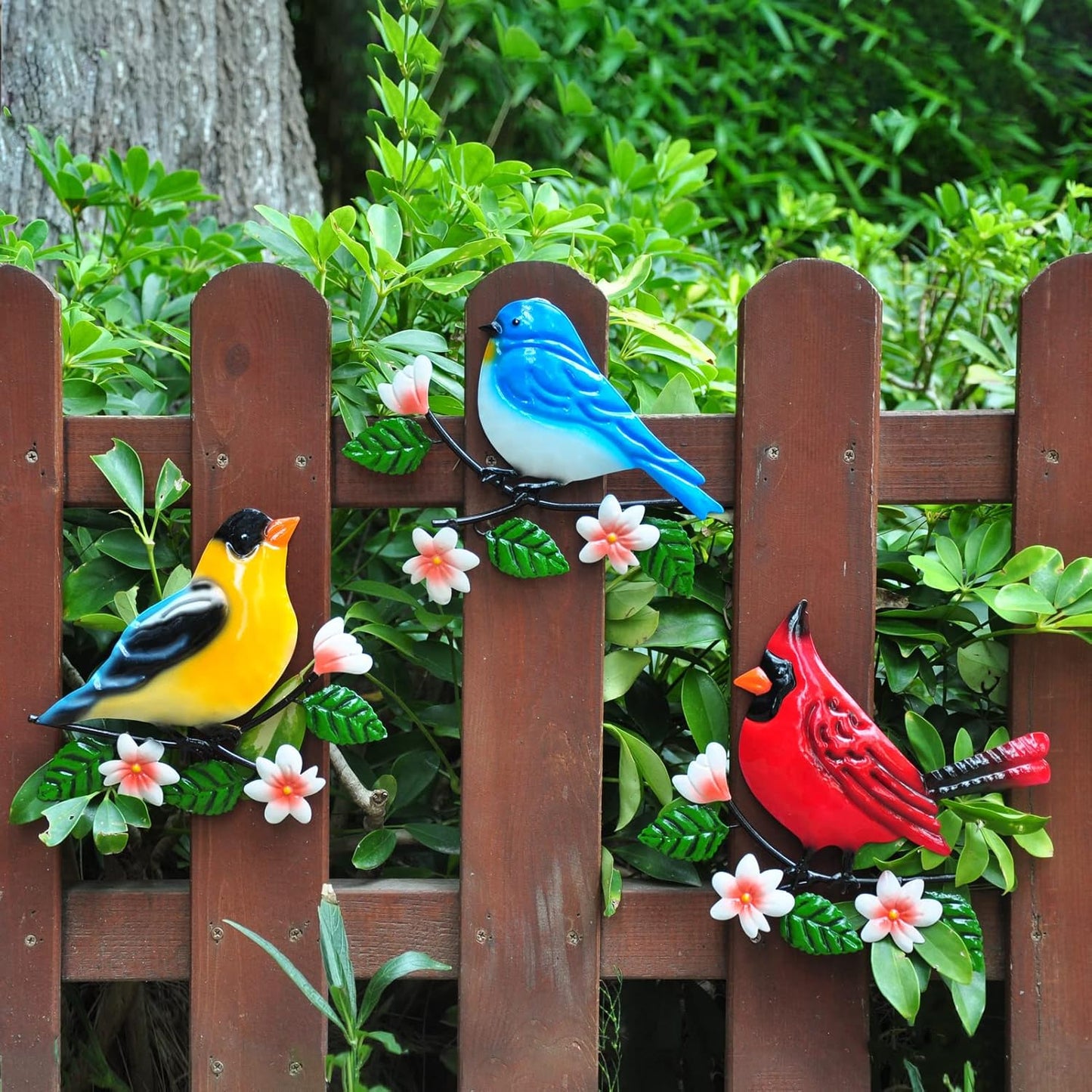 Metal Bird Wall Decor Bird Wall Art Metal Outdoor Wall Art Suitable for Garden Art Clearance Outdoor Wall Decorations for Patio Set of 3