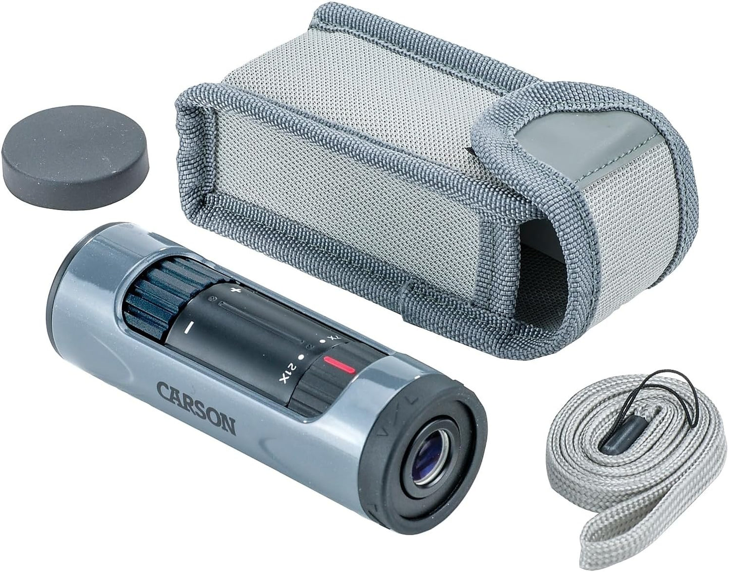 Carson MonoZoom 7-21x21mm Zoom Monocular (ZM-721),Gray, XX-Large
