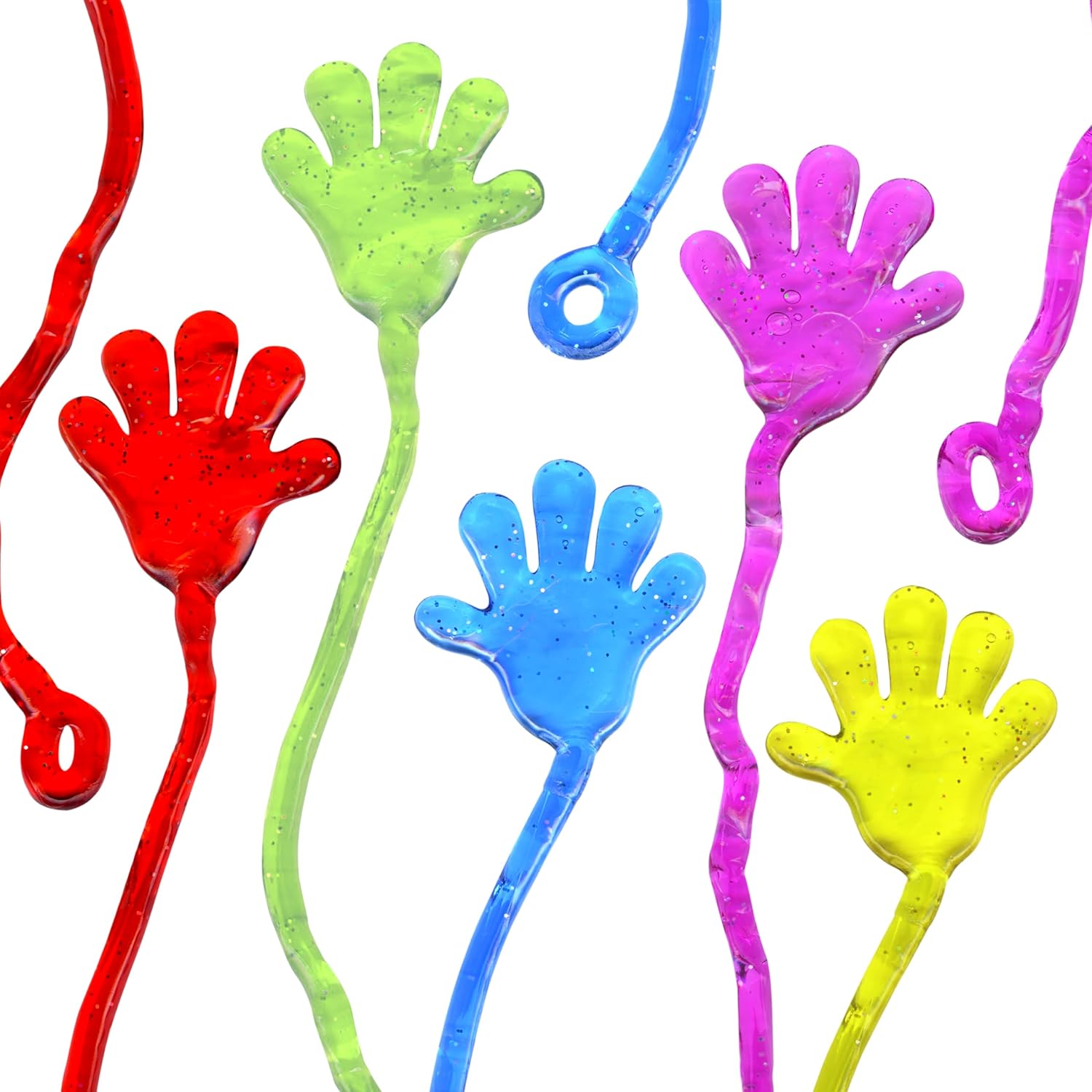75 Pcs Bulk Sticky Hands for Kids - Slappy Slap Little Small Hands Sti