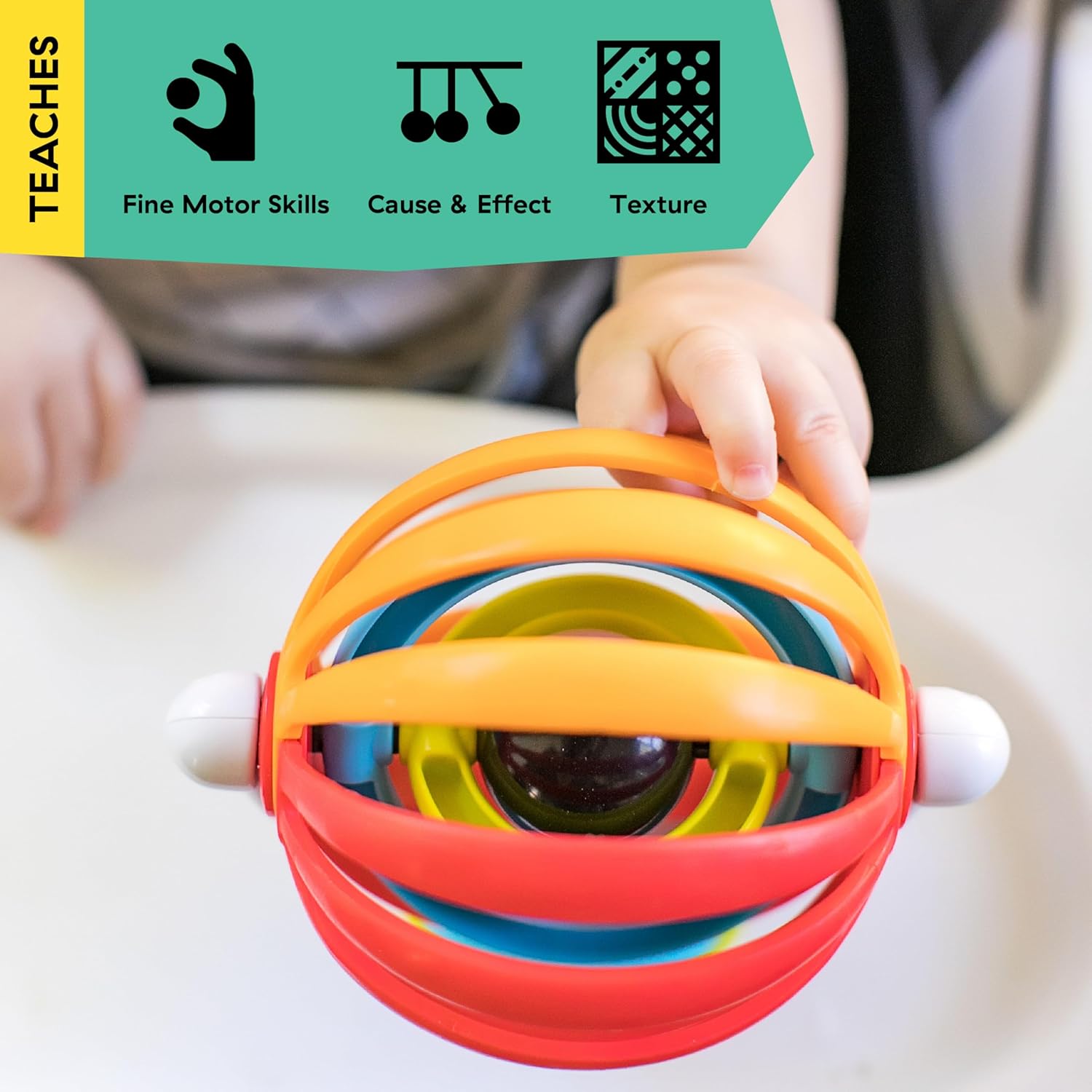 Baby Einstein Sticky Spinner BPA-Free High Chair Activity Toy, Ages 3 