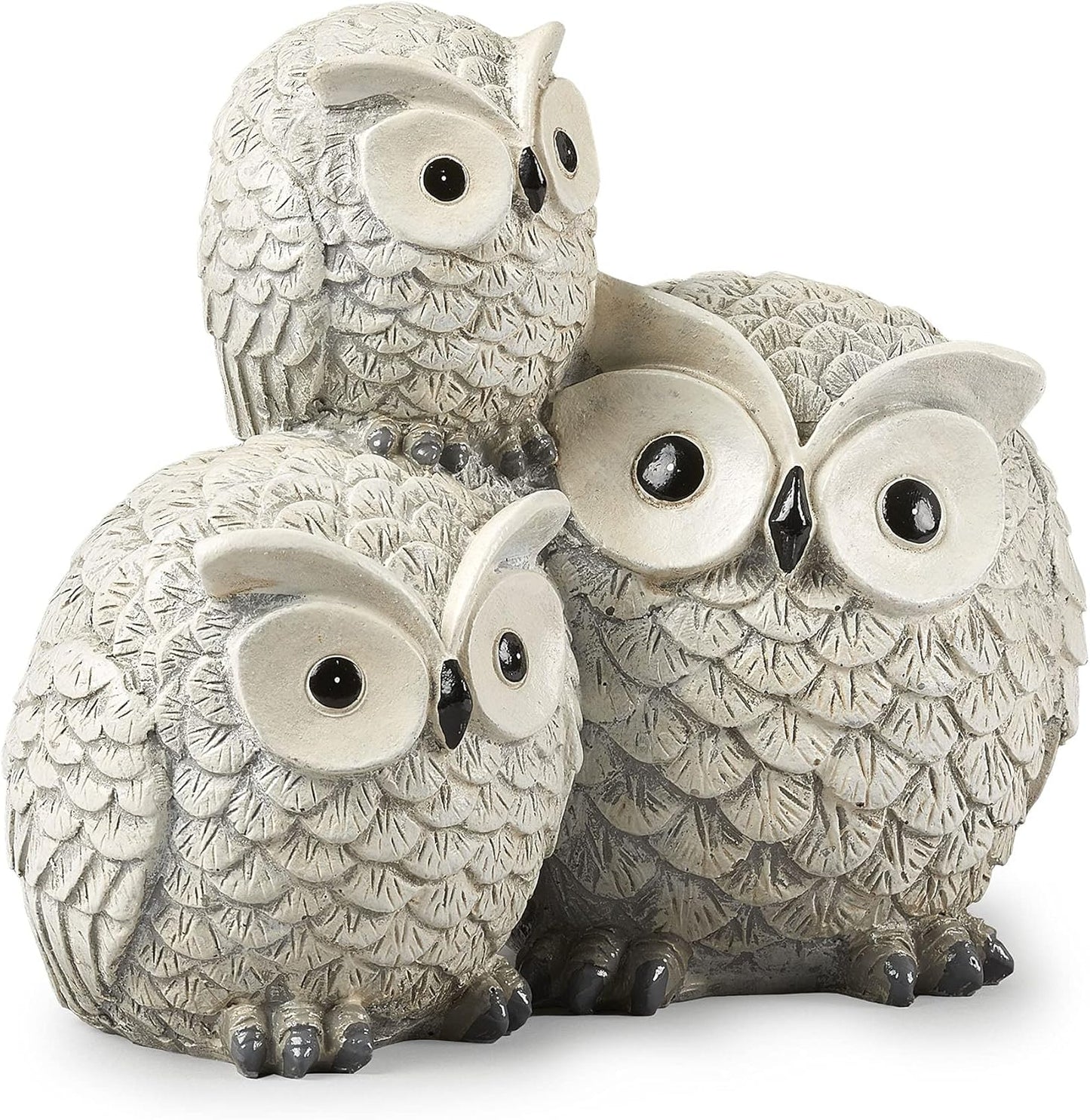 Garden Items Owls Garden Statue, one Size, Light Gray
