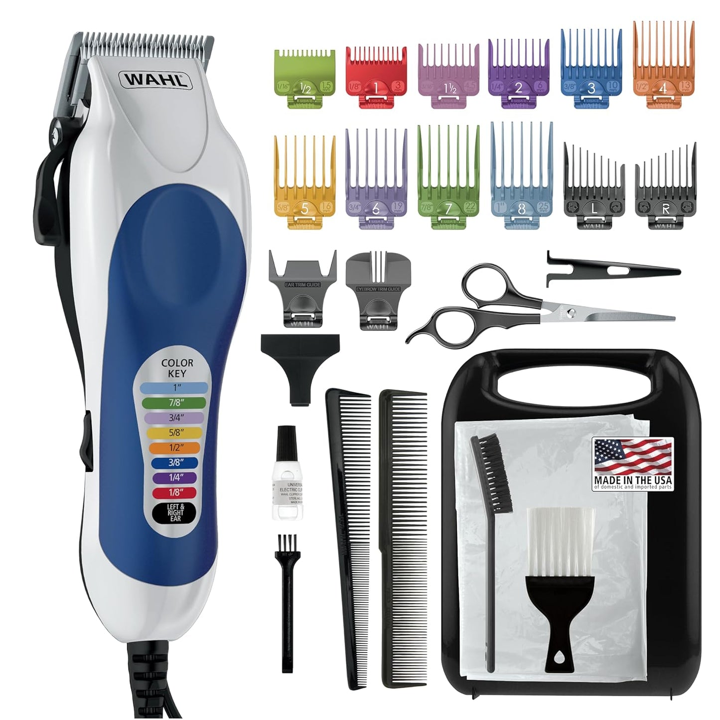 Wahl Clipper USA Color Pro Complete Haircutting Kit with Easy Color Co