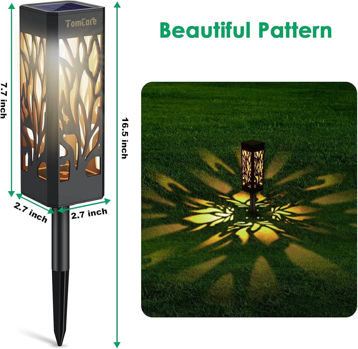 TomCare Solar Lights Outdoor Upgraded Bright Solar Pathway Lights Bigg
