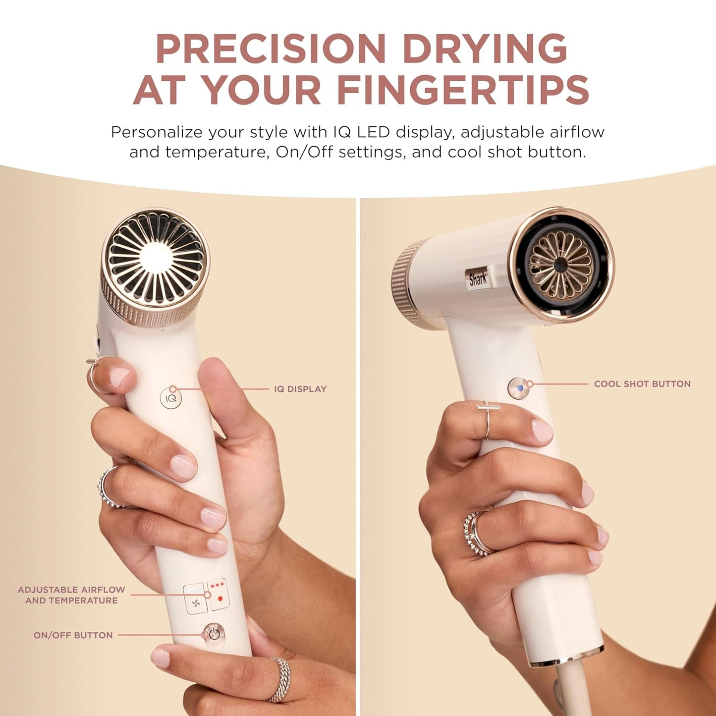 Shark Hair Dryer | SpeedStyle | No Heat Damage Hair Styling Tool | 3 S