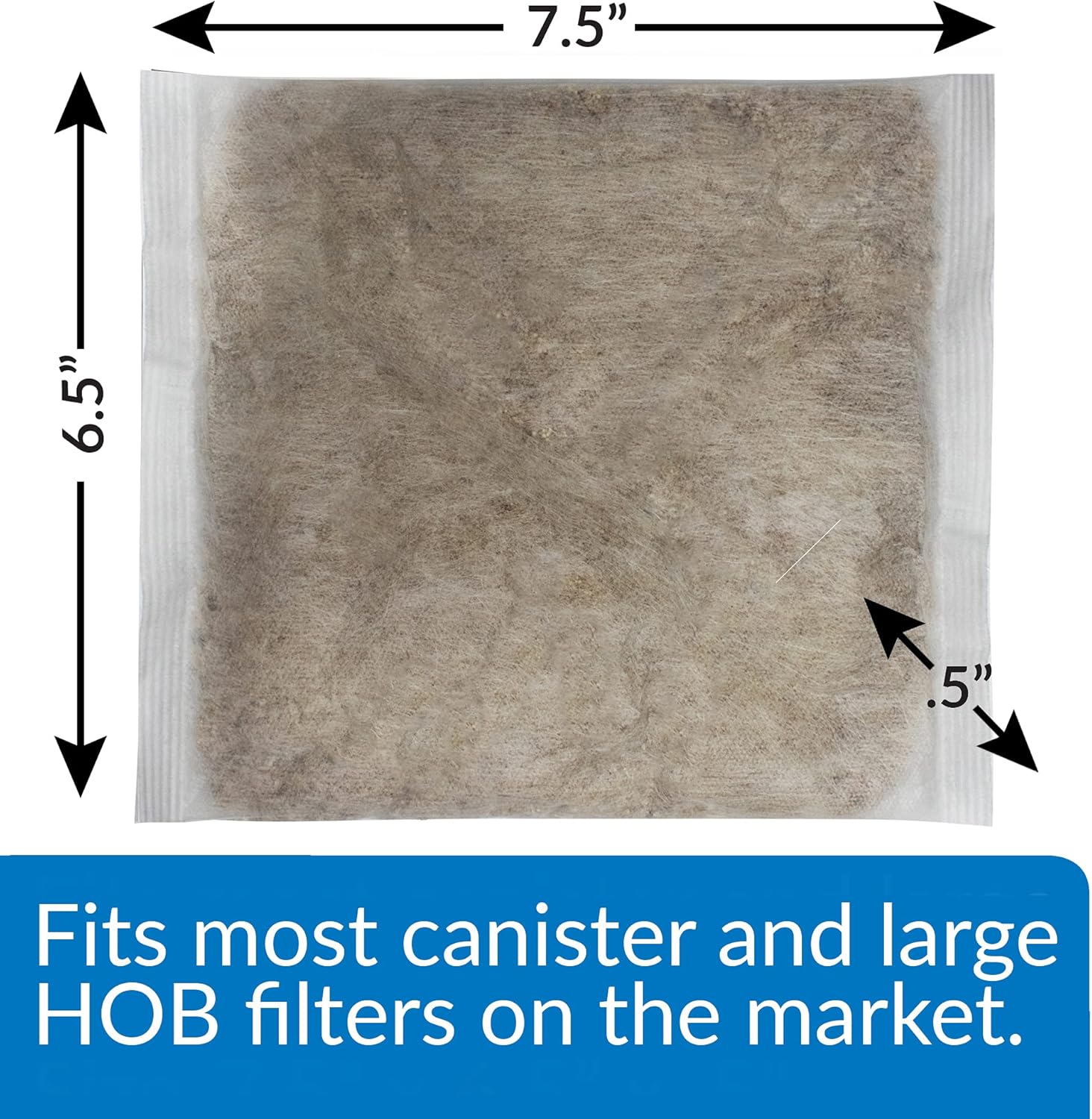 API NITRA-ZORB SIZE 6 Aquarium Canister Filter Filtration Pouch 1-Coun
