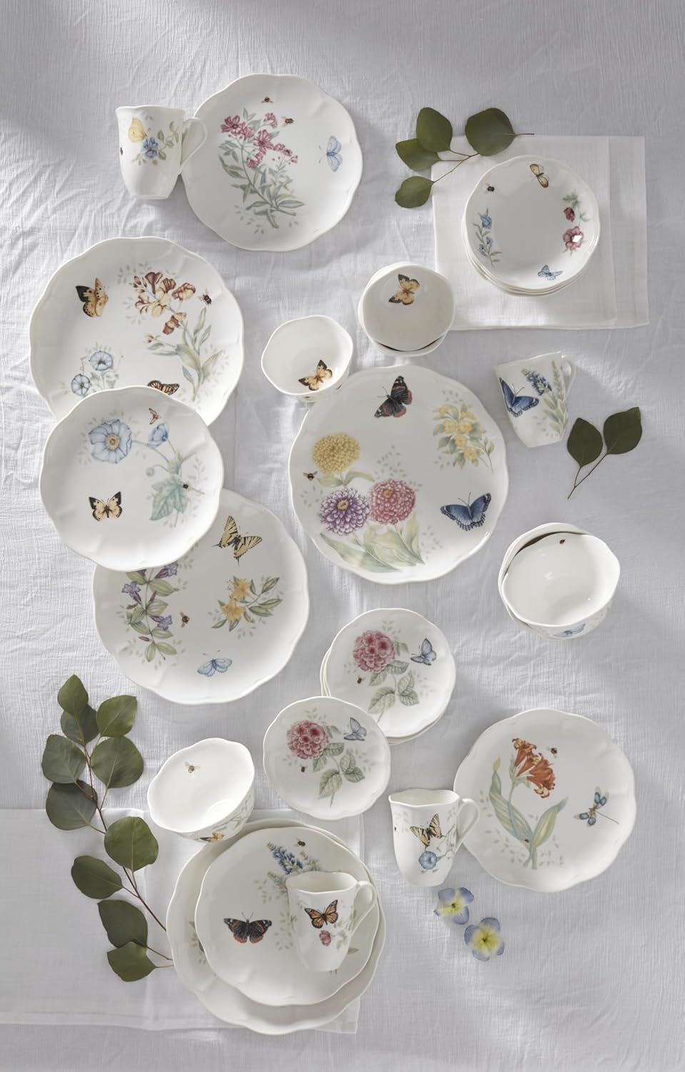 Lenox Dinnerware Set, Butterfly Meadow 28-Piece Set, Service For 4, Po