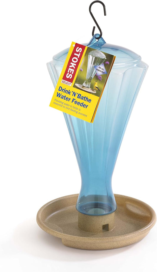 Stokes Select Drink'N'Bathe Water Feeder, 64 fl oz Capacity