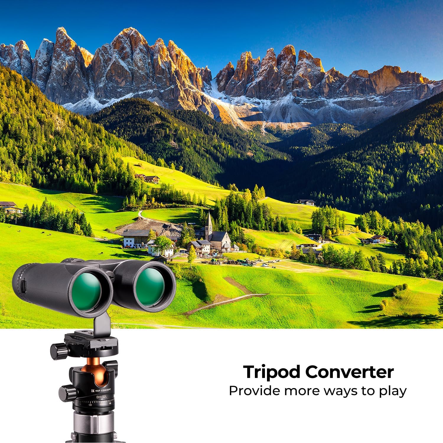 K&F Concept 10x42 Compact Binoculars for Kids and Adults, IP66 Waterpr