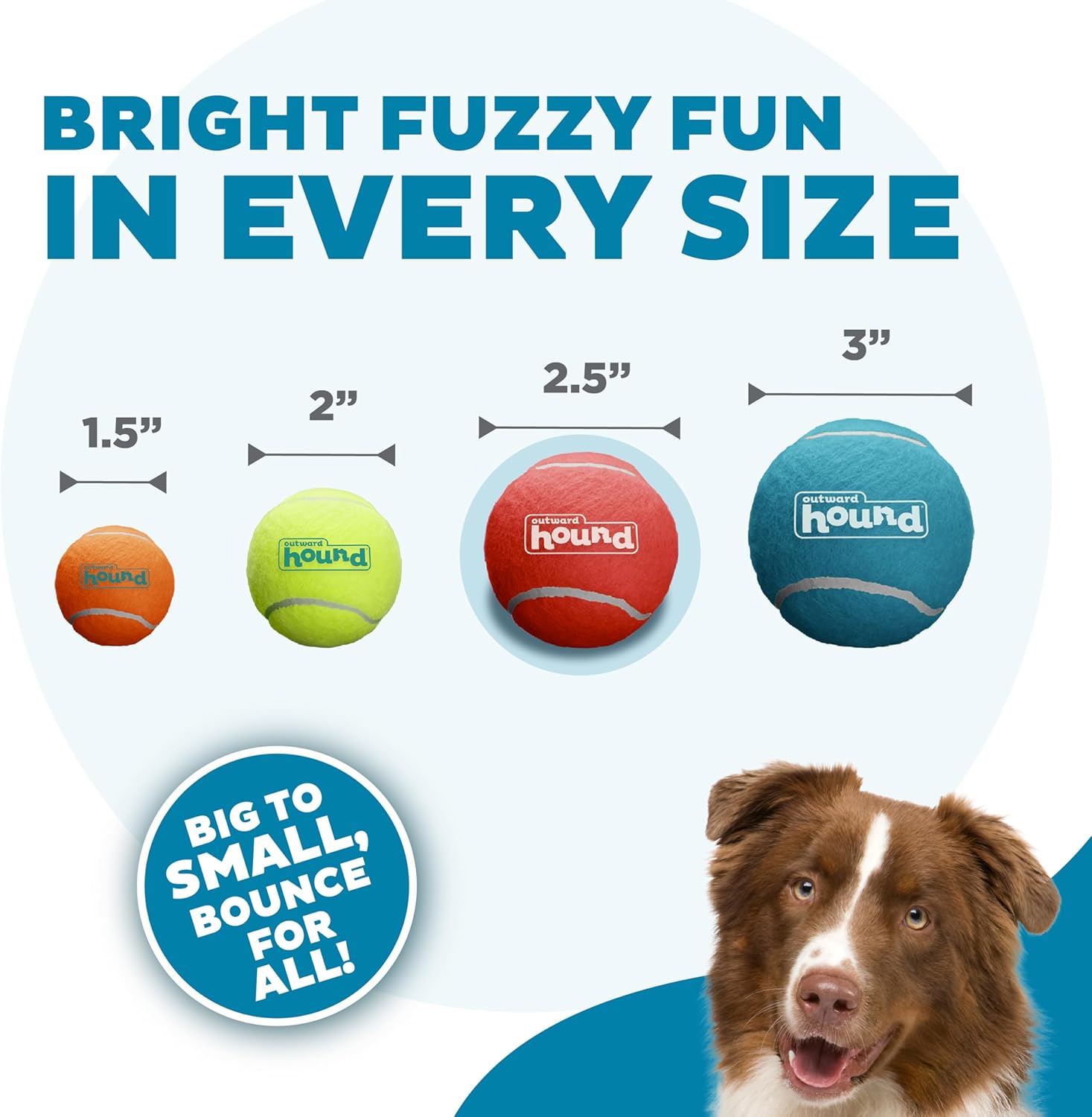 Outward Hound Squeaker Ballz – Squeaky Tennis Balls for Dogs Under 50 
