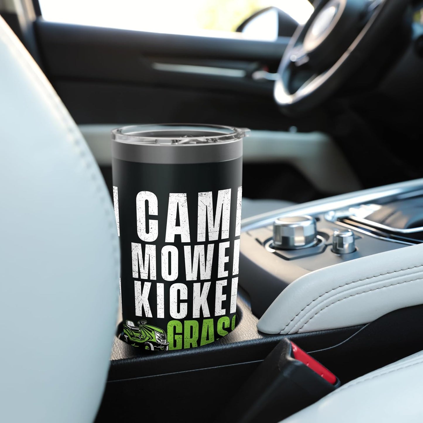 I Came I Mowed I Kicked Grass - Lawn Mower Landscaping Stainless Steel Insulated Tumbler
