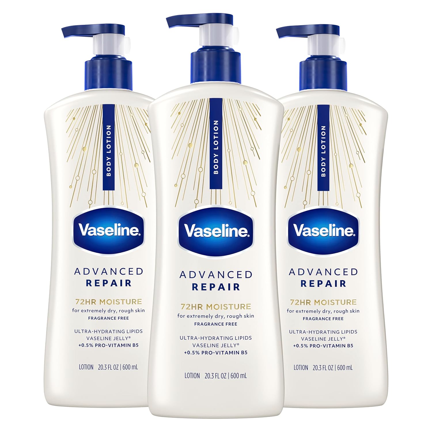 Vaseline Intensive Care Unscented Advanced Repair Body Lotion - Ultra-