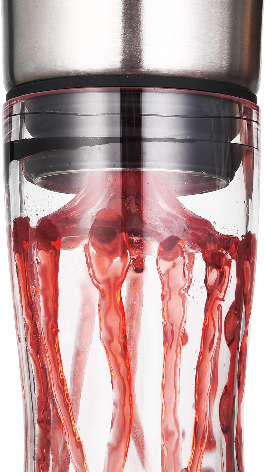 Wine Decanter Built-in Aerator Pourer, Wine Carafe, Red Wine Decanter,