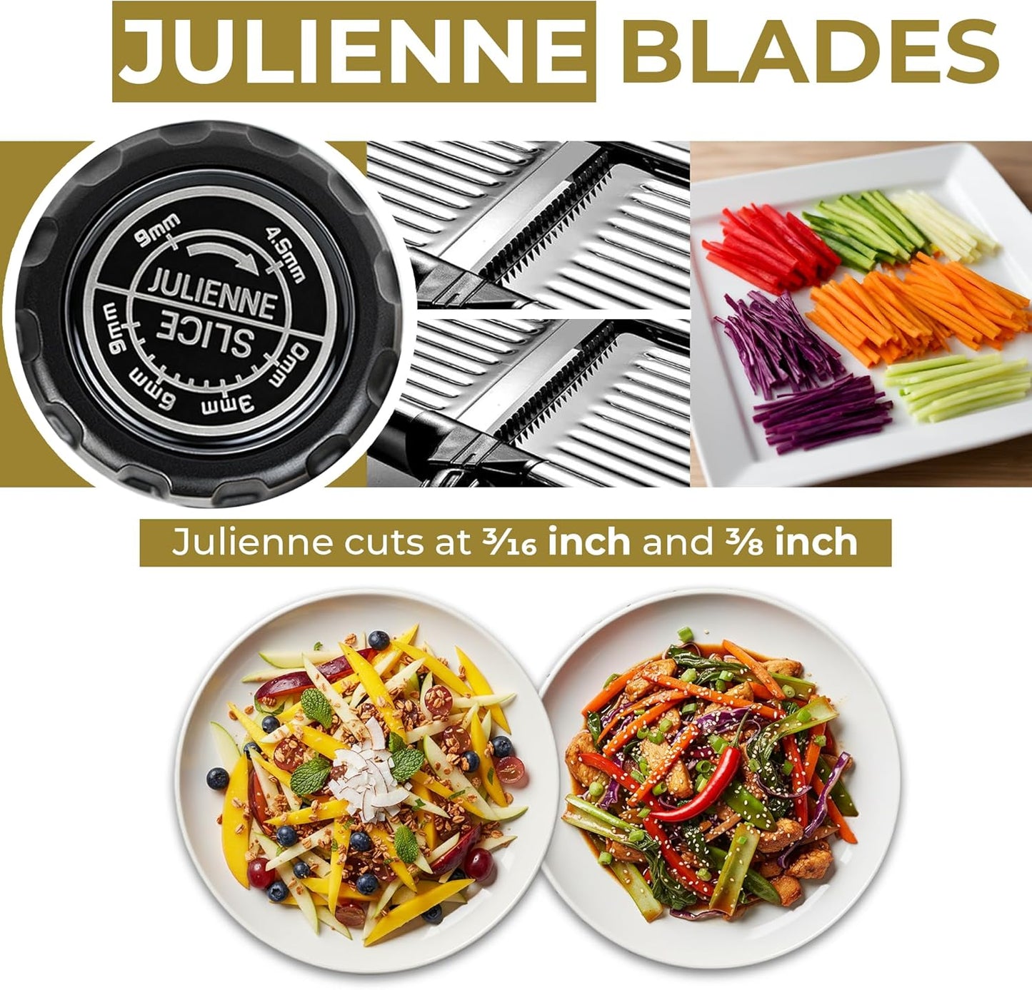 Gramercy Adjustable Mandoline Food Slicer, Mandoline Slicer for Kitche