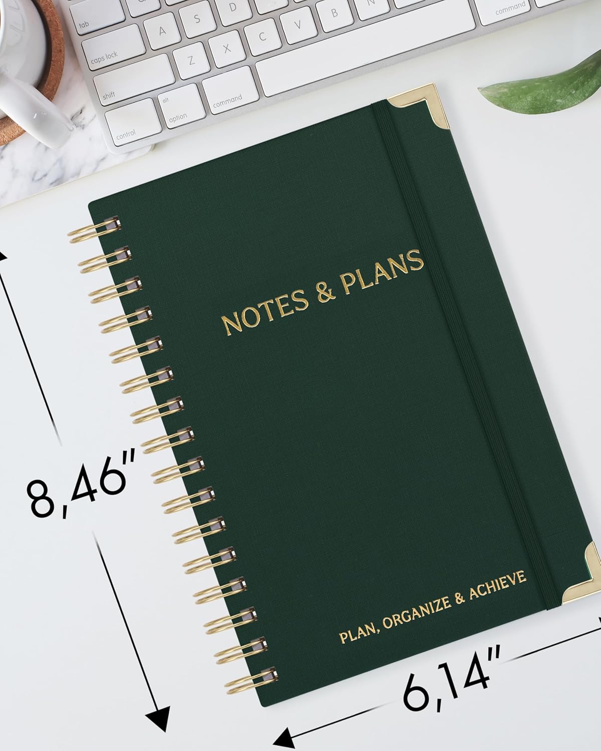 ZICOTO Aesthetic Daily Planner And Notebook With Hourly Schedule - Aes