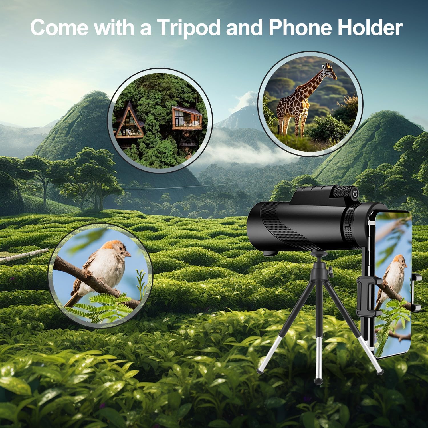 Monocular-Telescope 80x100 High Powered Monoculars High Definition for
