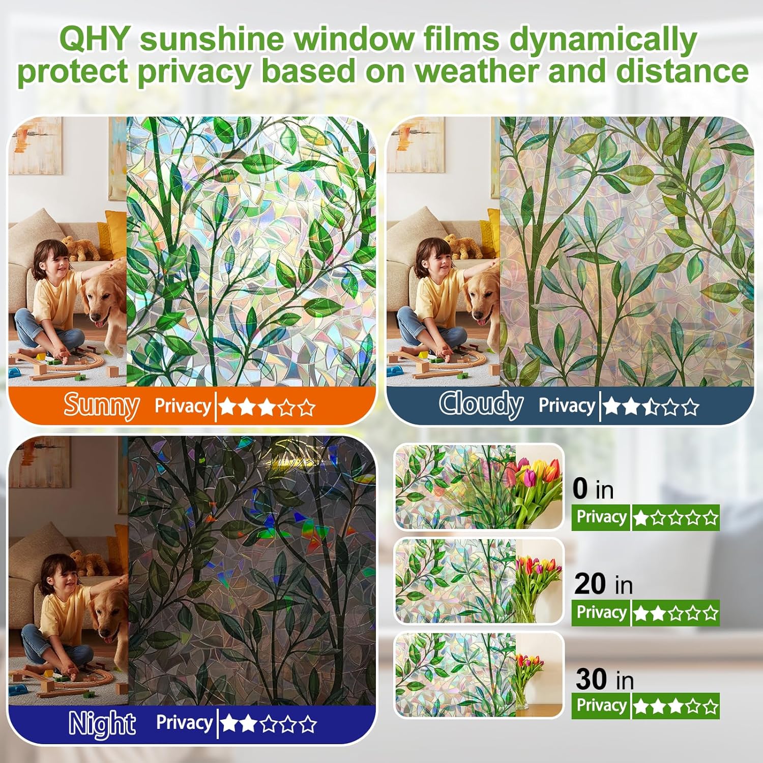 Window Privacy Film Stain Glass Window Film Rainbow Window Film Window