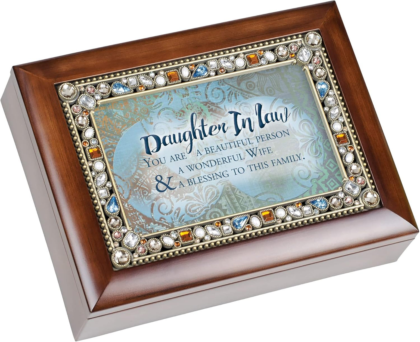 Cottage Garden Daughter in Law Beautiful Person Woodgrain Jeweled Musi