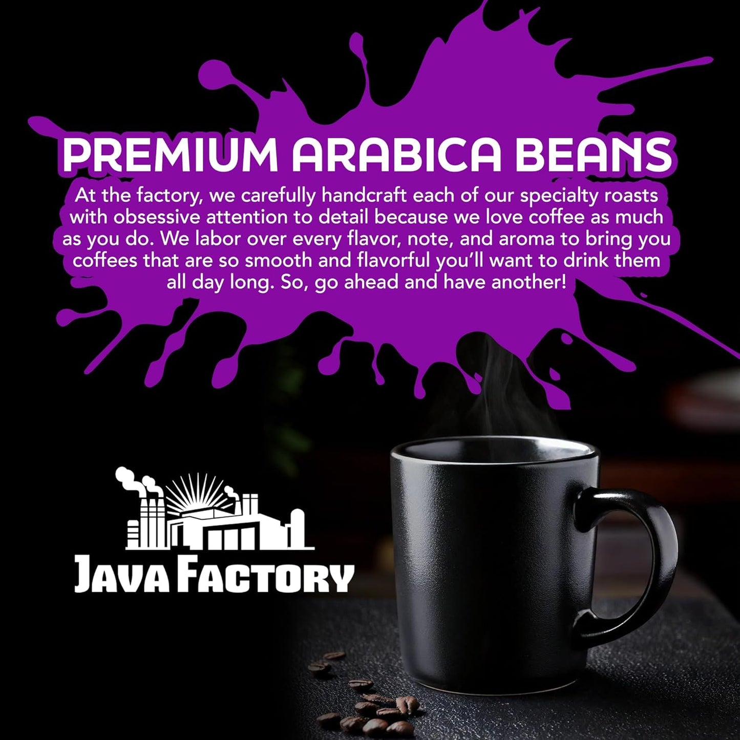 Java Factory Flavored Coffee Pods, Assorted Sampler, Variety Pack, Com
