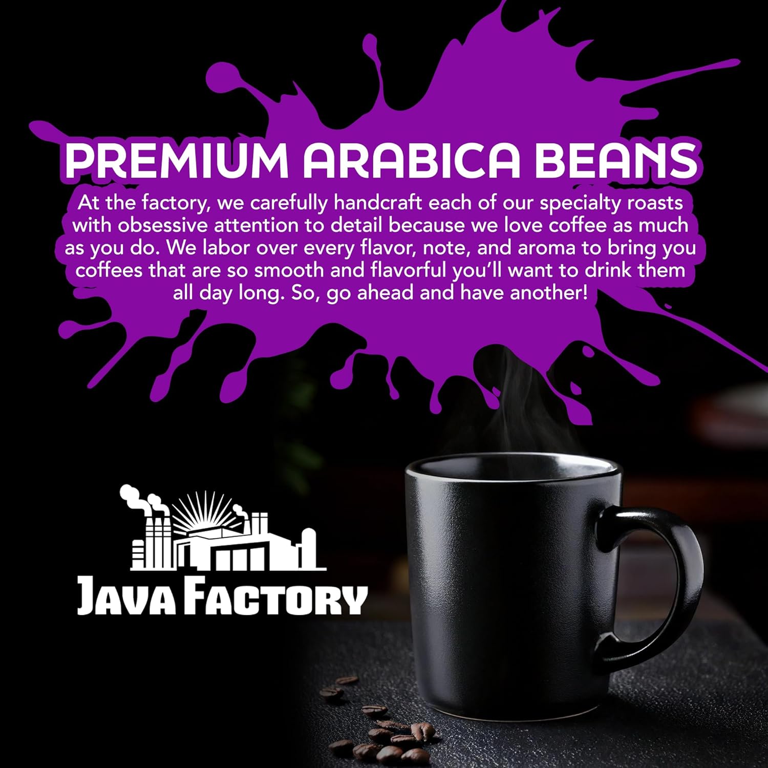 Java Factory Flavored Coffee Pods, Assorted Sampler, Variety Pack, Com