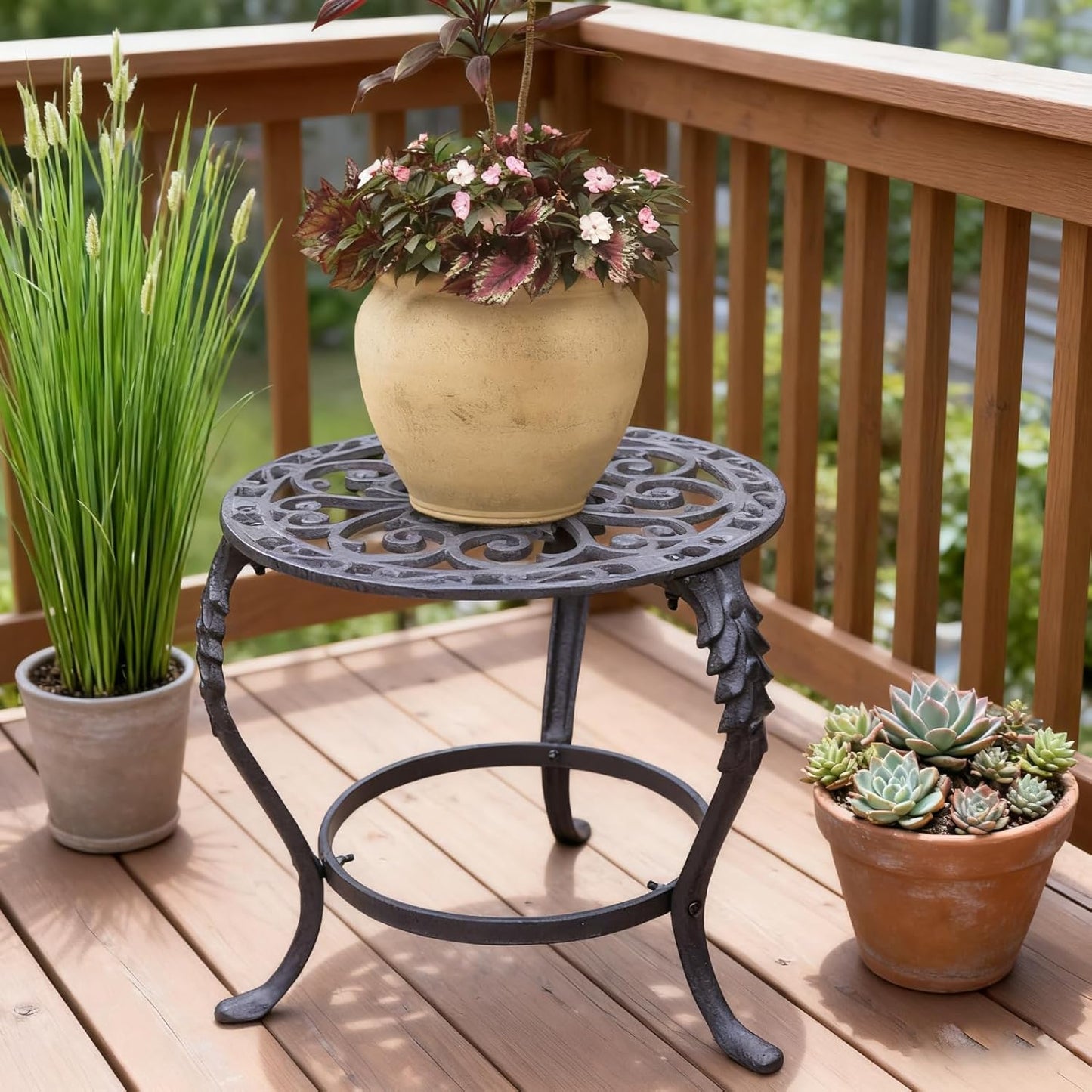 Notakia Plant Stand Indoor Outdoor Clearance Heavy Duty Cast Iron Plan