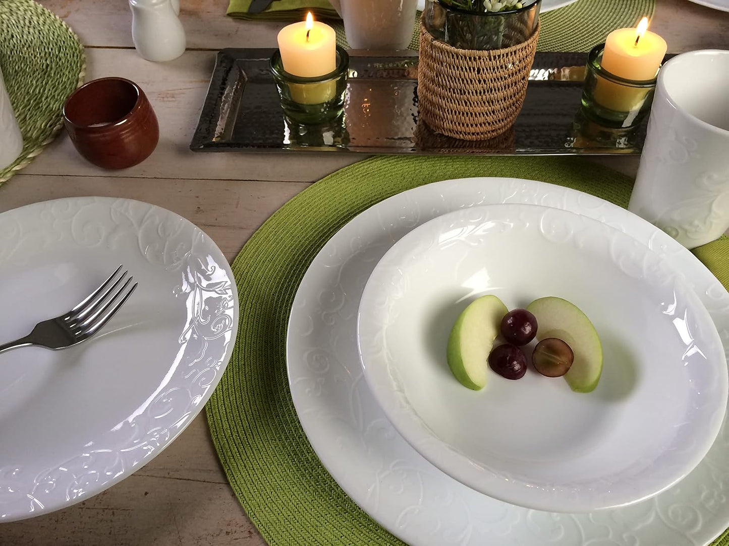 Corelle 12pc Bella Faenza Dinnerware Set for 4 - 3X More Durable Glass