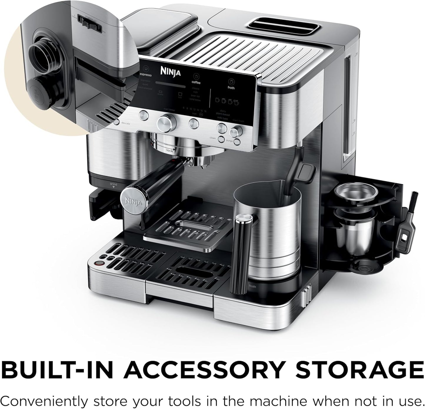 Ninja Luxe Café 3-in-1 Espresso, Drip Coffee and Cold Brew Machine | I
