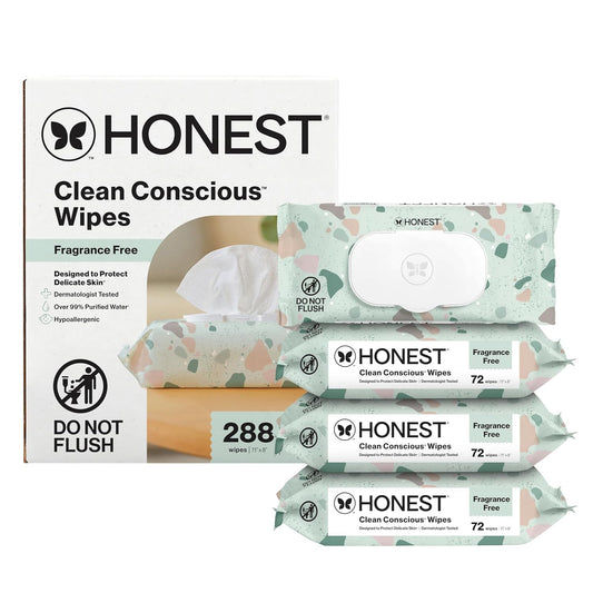 The Honest Company Hypoallergenic Multi-Use Baby Wipes for Sensitive S
