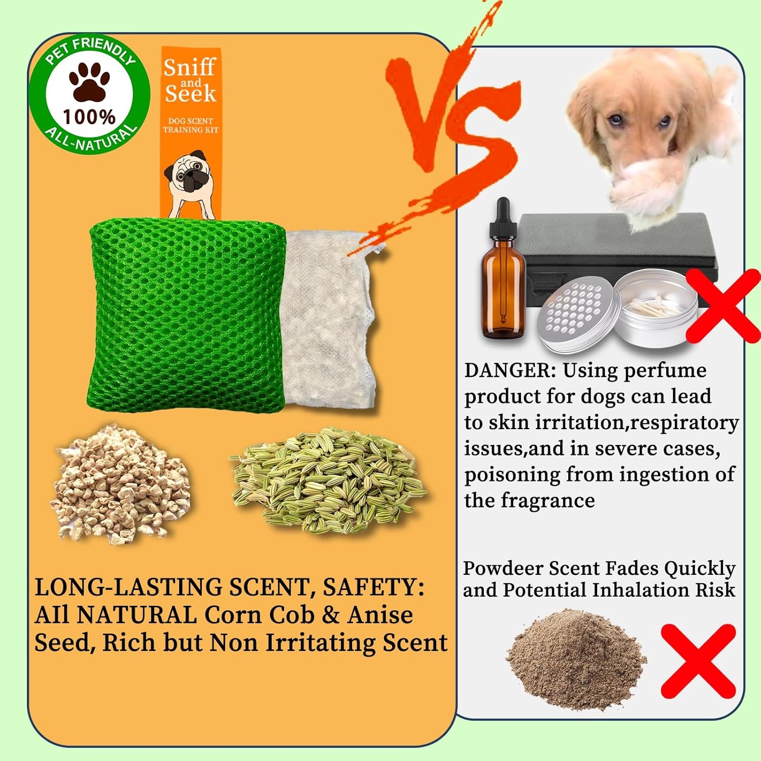 Dog Scent Training kit, Brain Games, Hide and Seek Toys - Fun Nose Wor