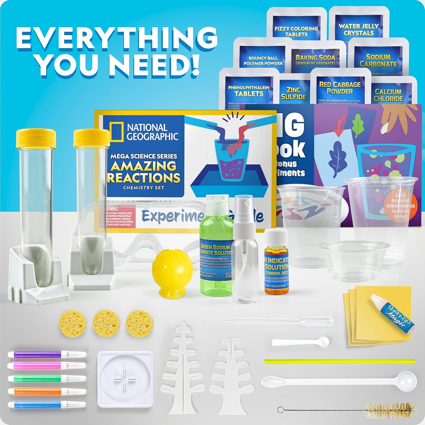 National Geographic Amazing Chemistry Set - Chemistry Kit with 100+ Sc