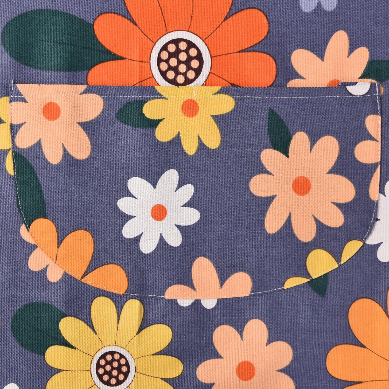 2 Pack Floral Apron for Women with Pockets, Adjustable Cotton Chef Apr