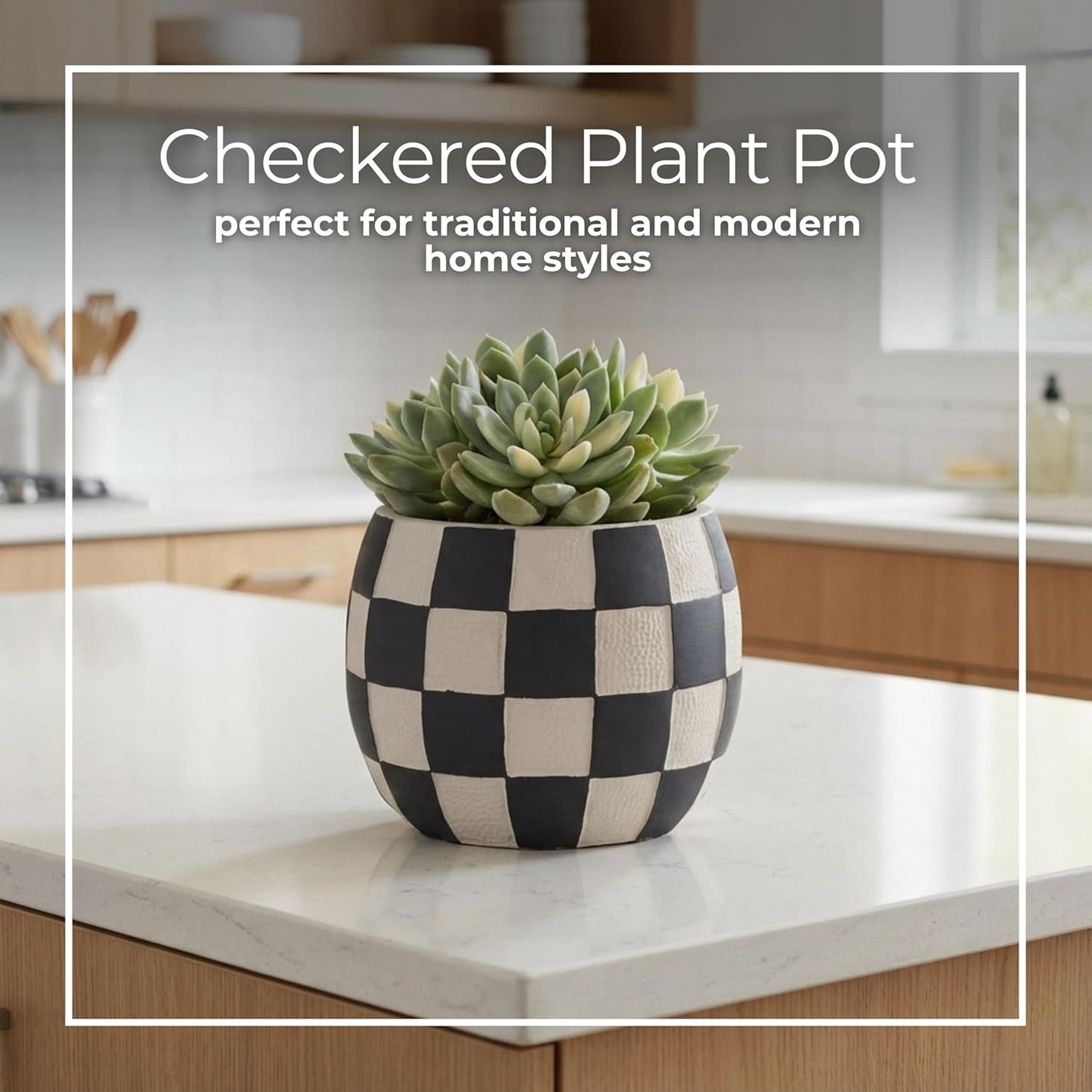 Cement Planter Pots – Planters for Indoor or Outdoor Decor, Patio or G