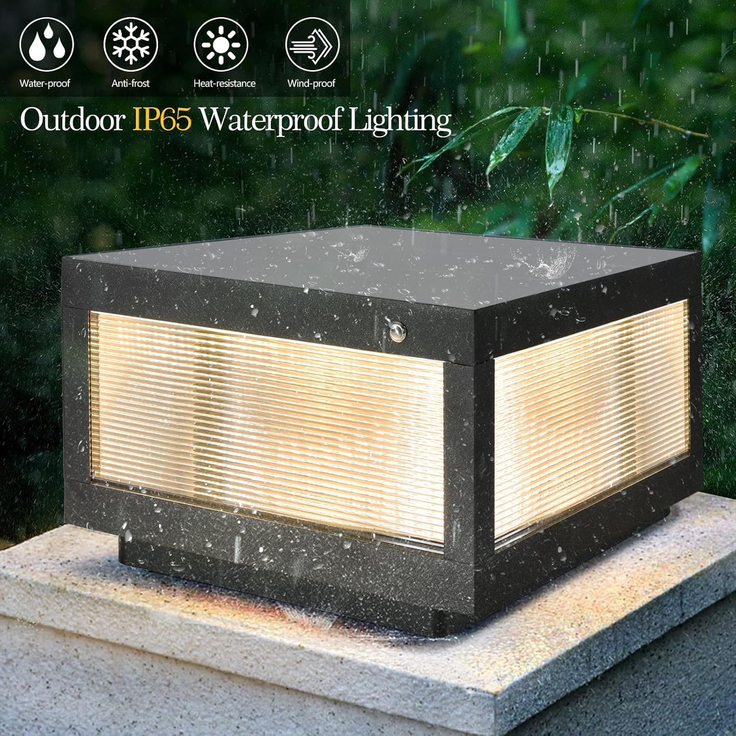 Dimmable Solar Wall Lamp for Outdoor Serenity and Automatic Lighting Waterproof Design for Gardens and Pathways Black
