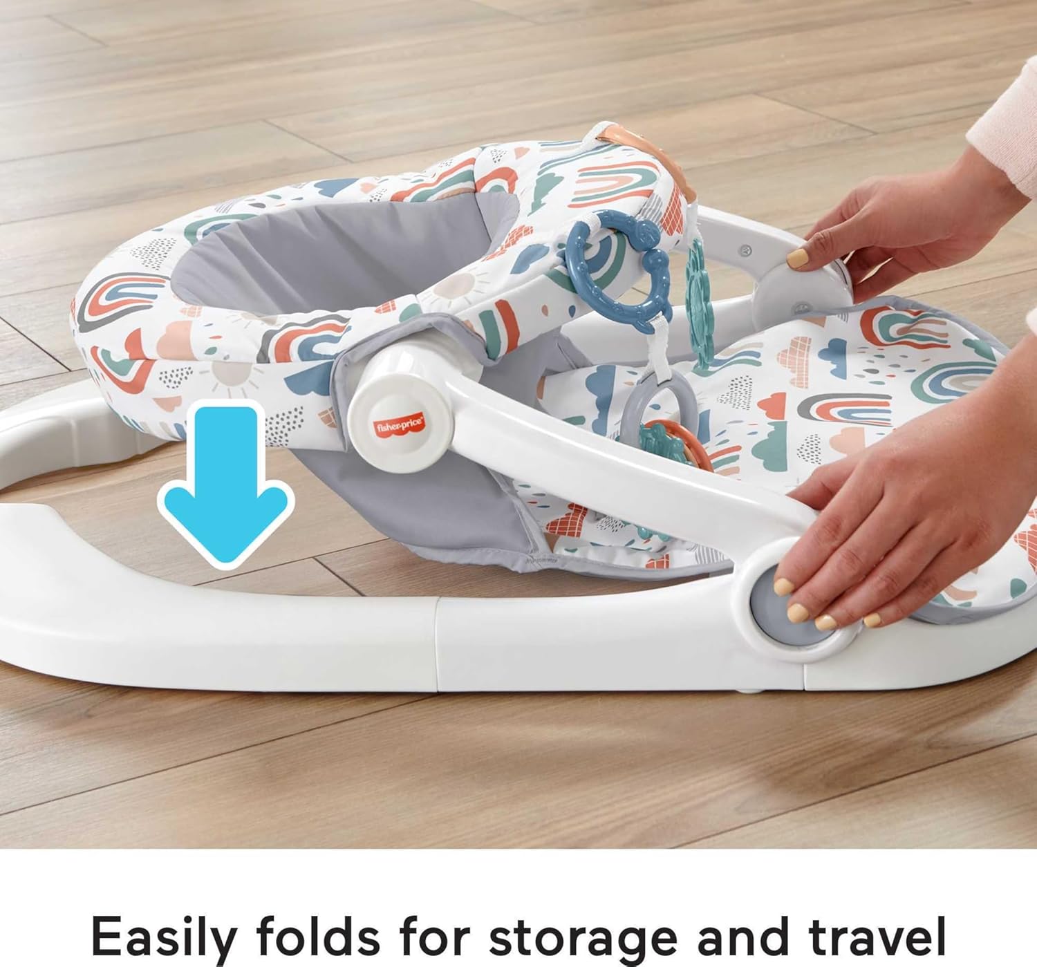 Fisher-Price Portable Baby Chair Sit-Me-Up Floor Seat with Development