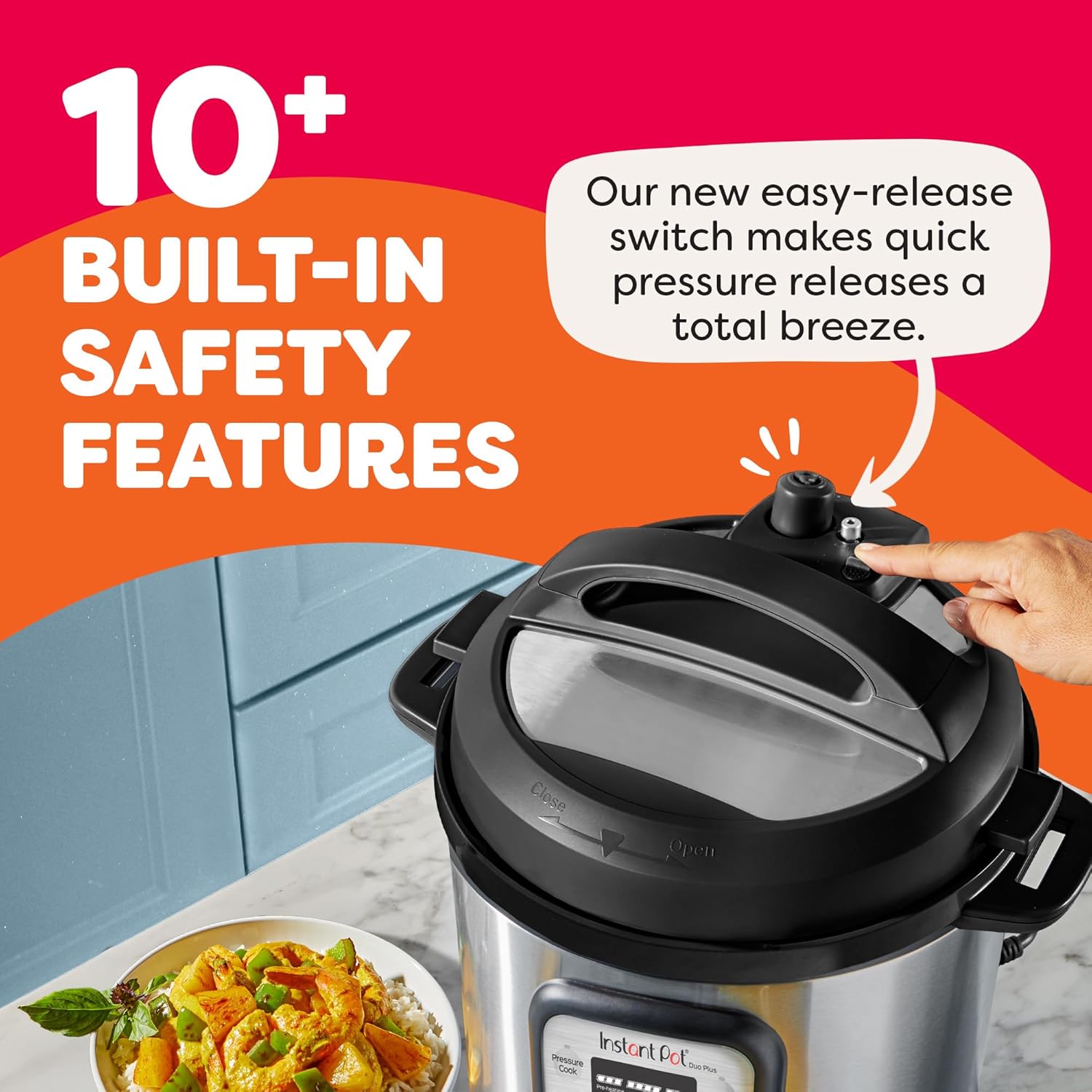 Instant Pot Duo Plus 9-in-1 Multicooker, Pressure Cooker, Slow Cook, R