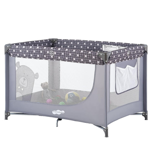 Pamo Babe Compact Pack and Play - Portable Crib for Baby, Lightweight 