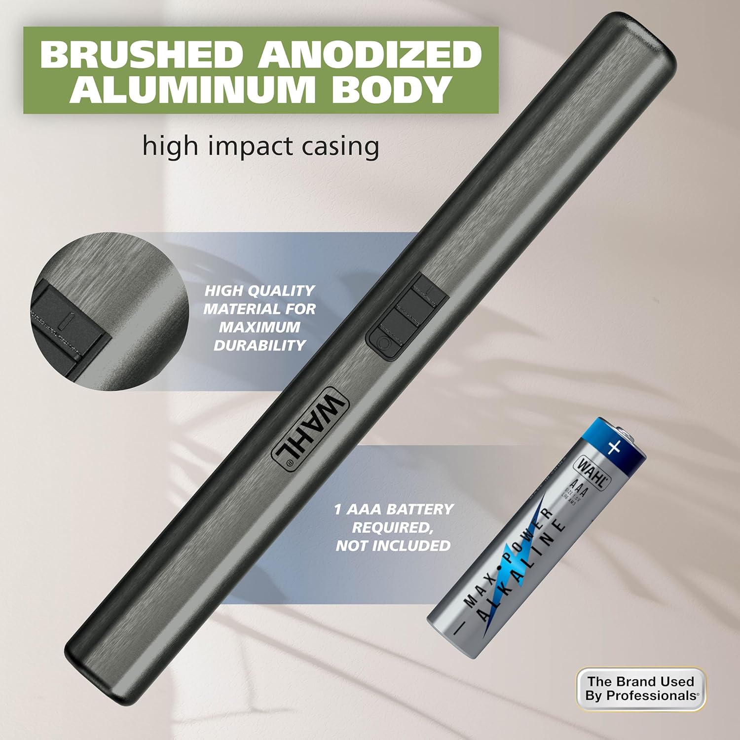 Wahl Micro Groomsman Battery Personal Trimmer for Hygienic Grooming wi