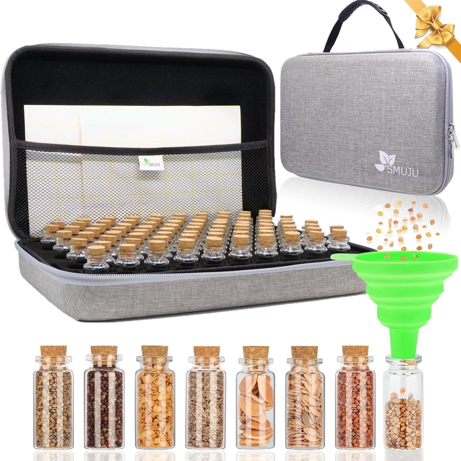 【80 Slots】 Seed Storage Organizer, Sturdy Seed Organizer Storage Box w