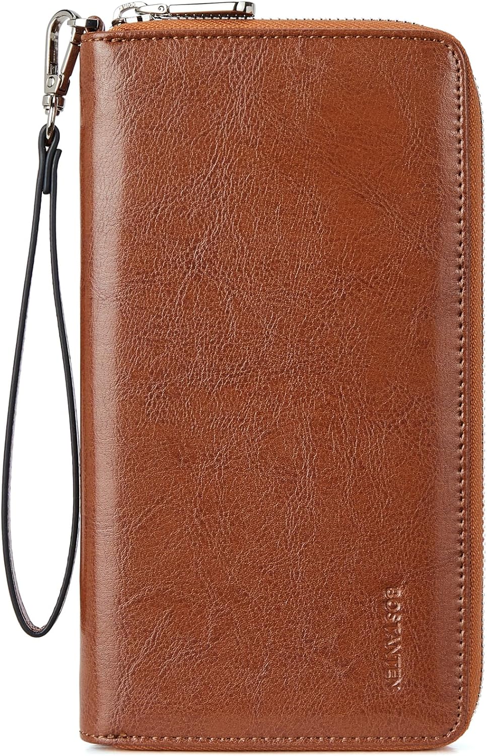 BOSTANTEN Leather Wallet for Women RFID Blocking Zip Around Credit Car