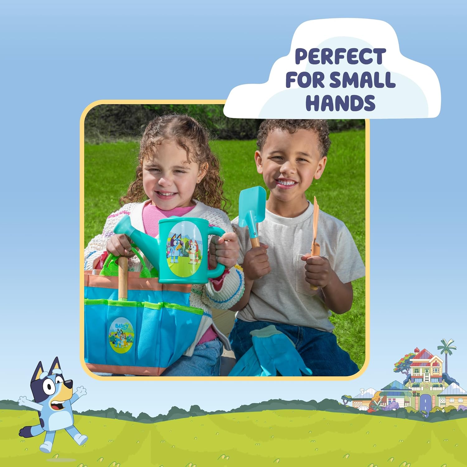 BLUEY Gardening Set | Quality Garden Tool Kit for Kids and Toddlers | 