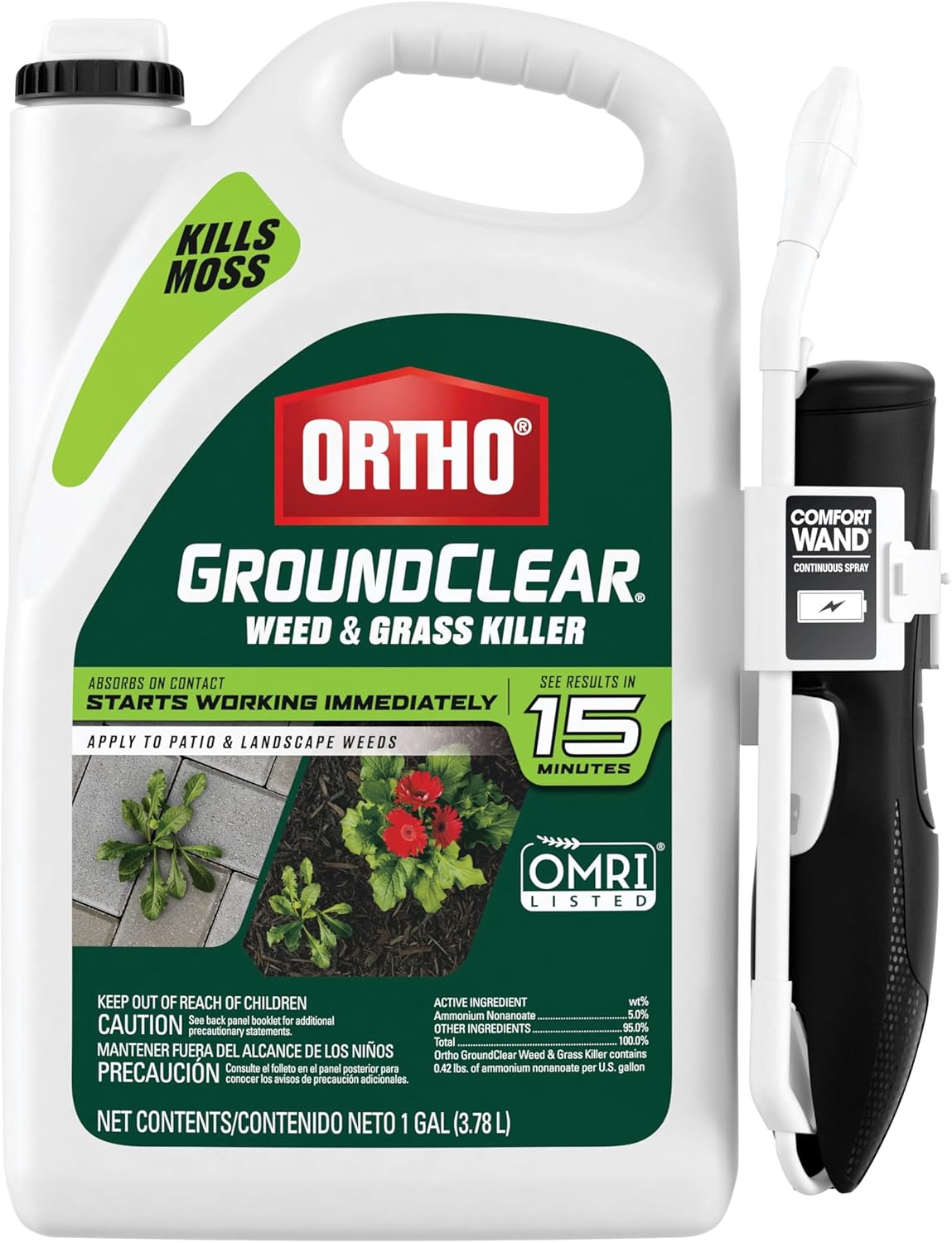 Ortho GroundClear Weed & Grass Killer with Comfort Wand - Kills Dandel