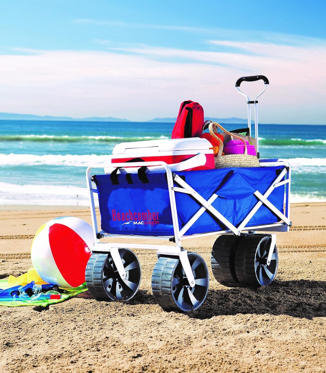 Mac Sports Heavy Duty Collapsible Folding All Terrain Utility Beach Wa