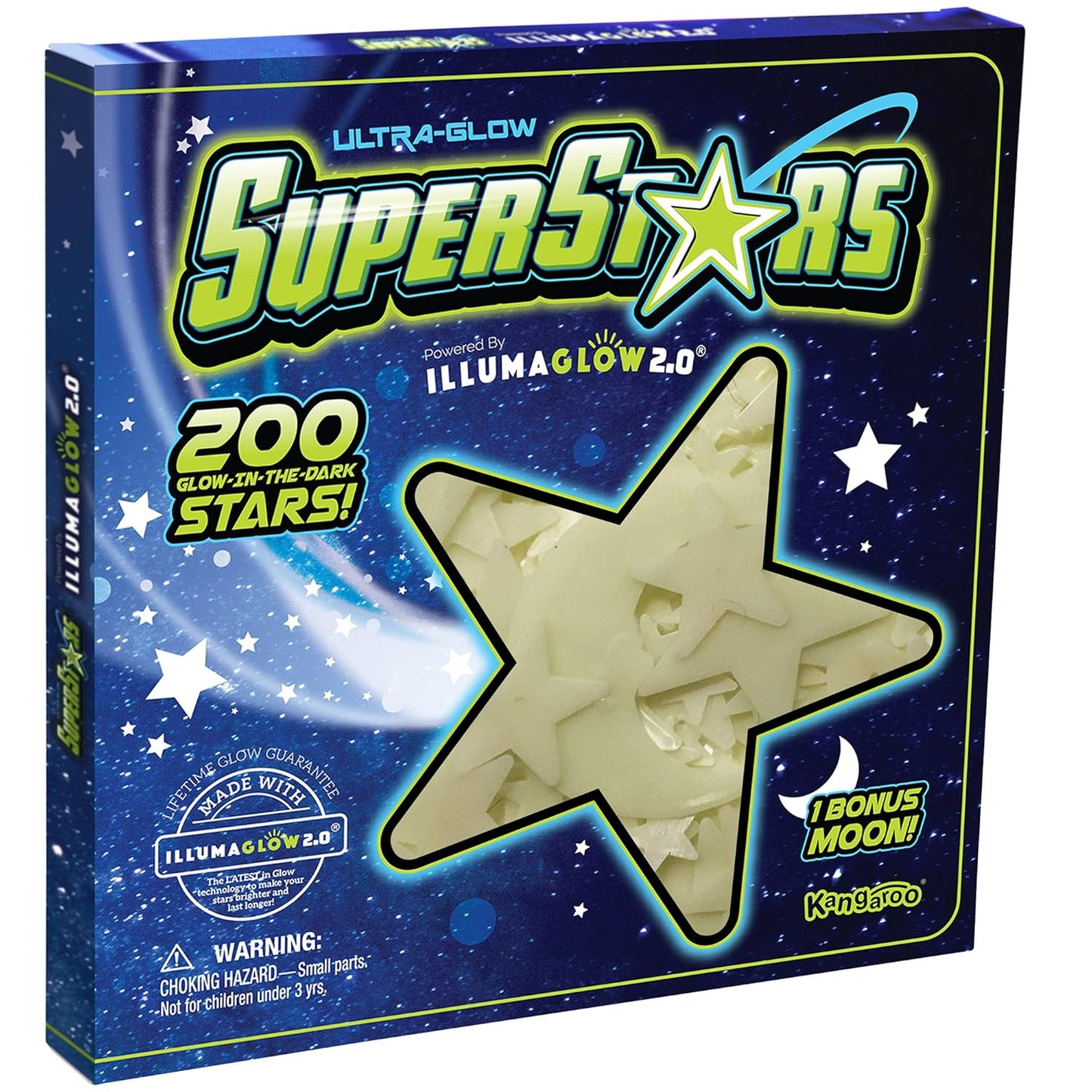 Glow in The Dark Stars - Includes Installation Material and Star map, 