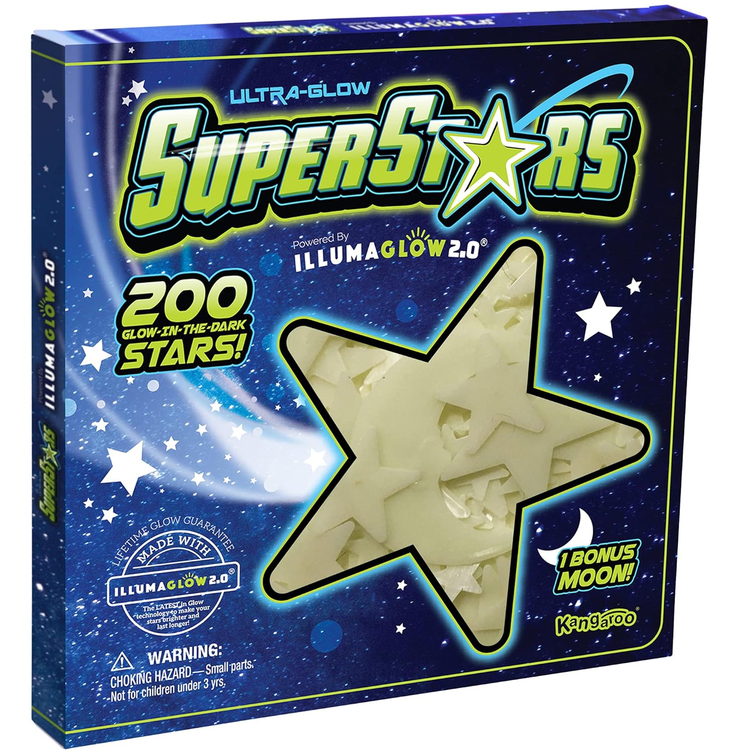 Glow in The Dark Stars - Includes Installation Material and Star map, 