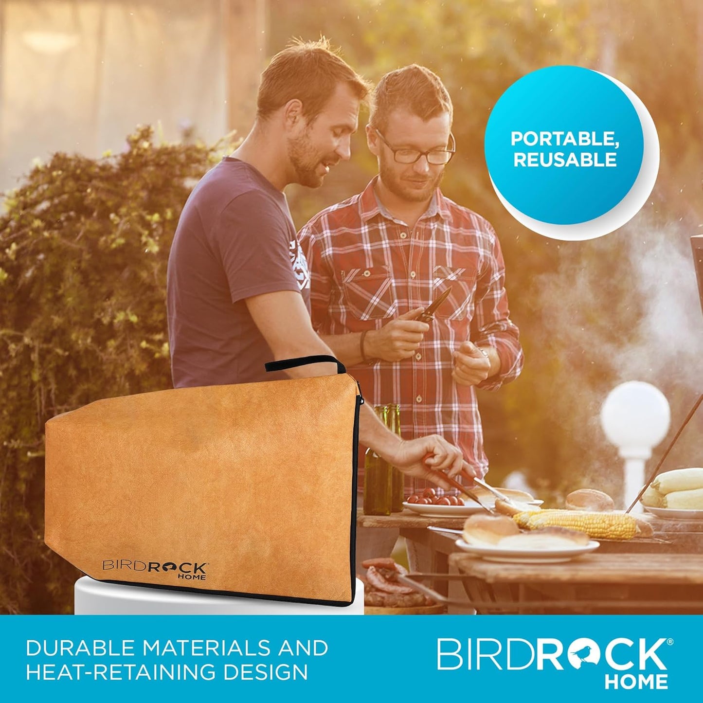 BIRDROCK HOME BBQ Resting Bag - Triple Layer Insulated Meat Resting Ba