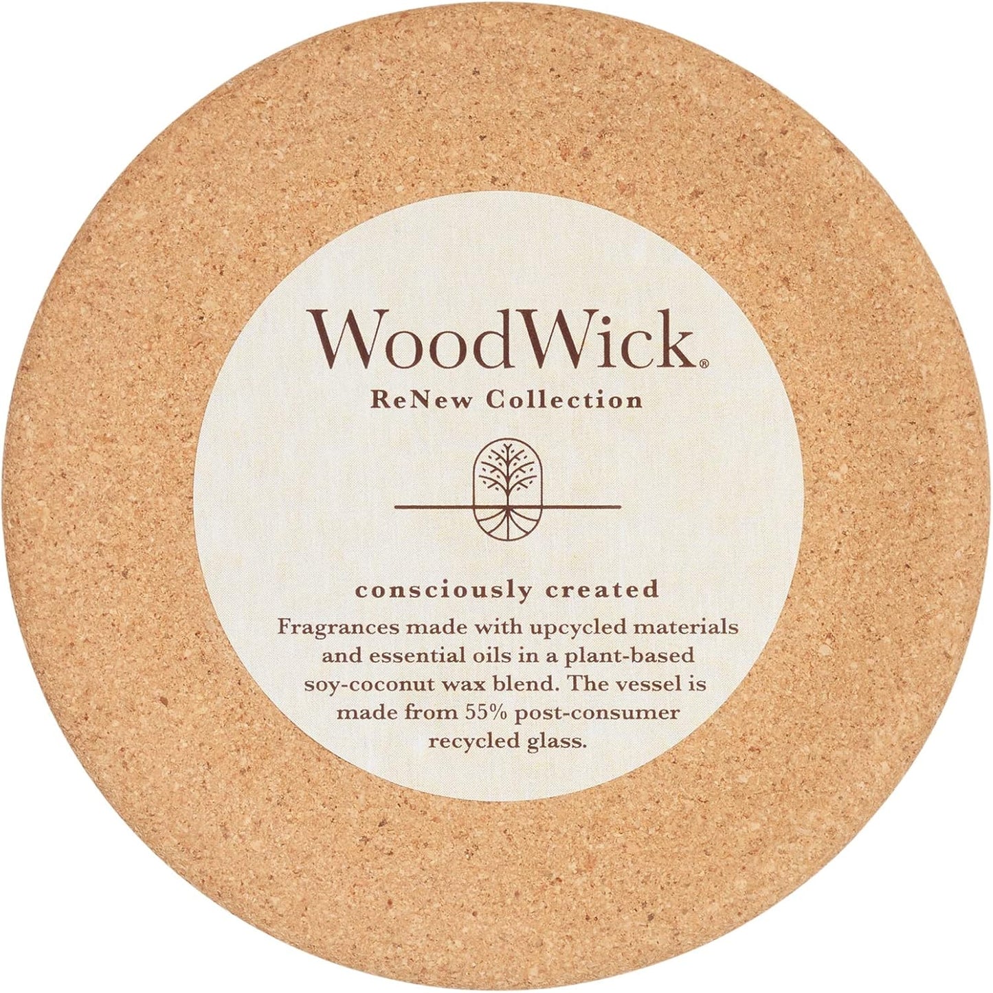 WoodWick Tomato Leaf & Basil Gifts for Women and Men, 6 oz. Renew Medium Candle with Crackling Wick