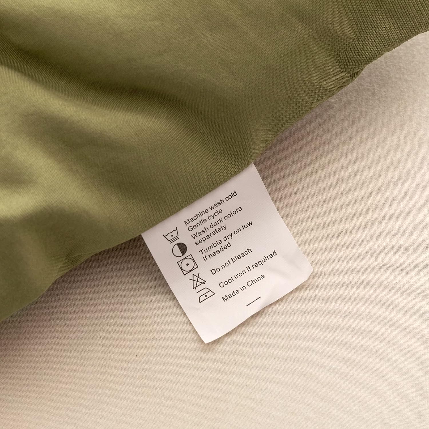ROSGONIA Queen Comforter Set Olive Green, 3pcs Bedding Sets Queen (1 B