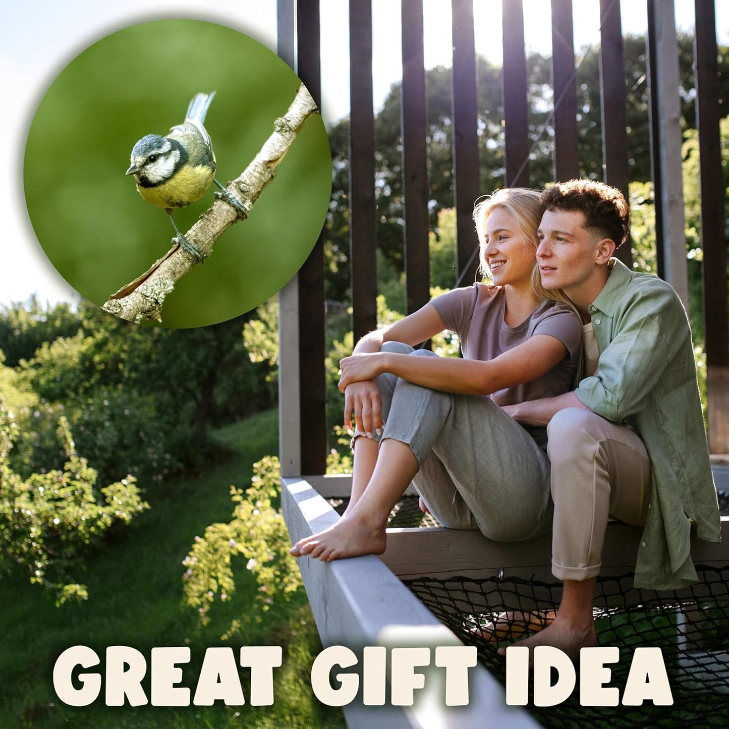 SWISSINNO Bird Feeders - No Mess Hanging Bird Feeder for Outdoors - Sm